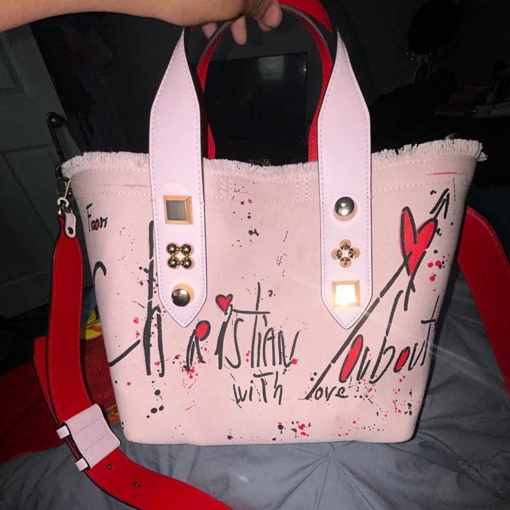 Christian Louboutin - Small Frangibus Print Canvas Tote